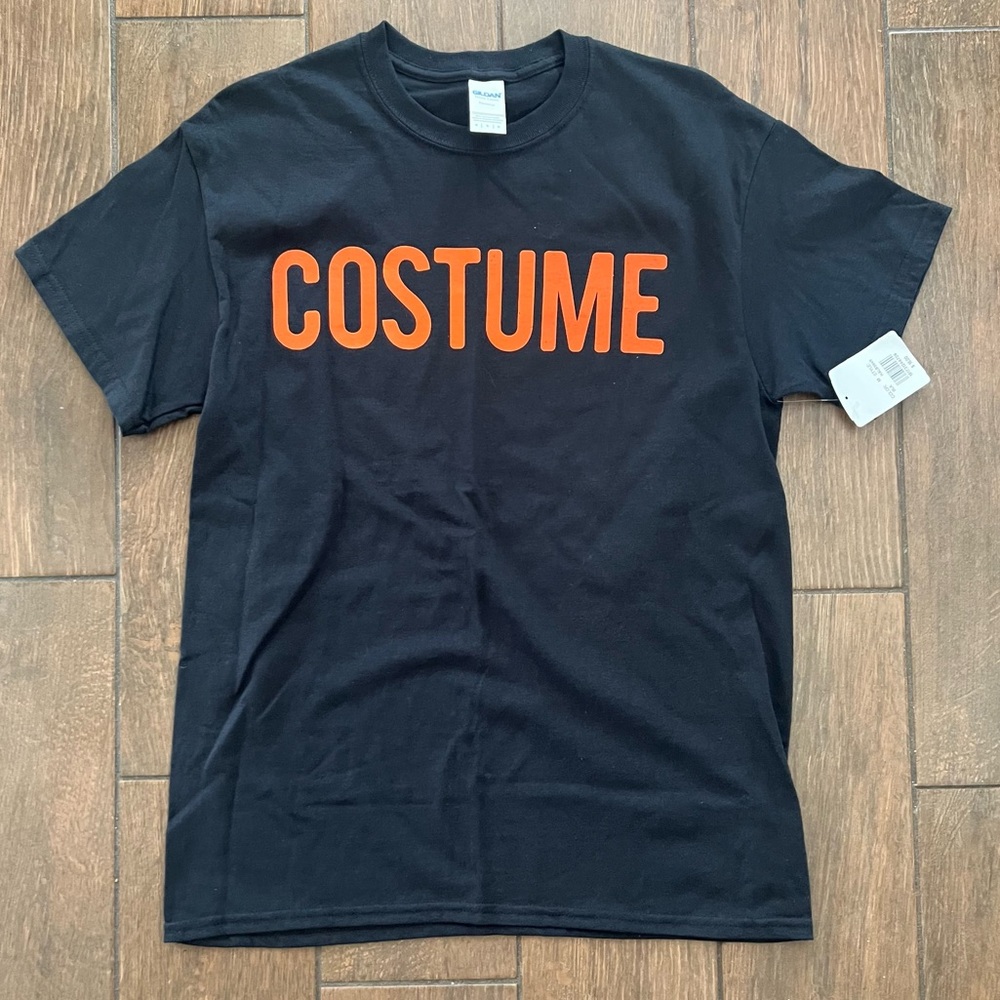 Halloween Funny Black Costume T Shirt Gildan size Medium New with Tags